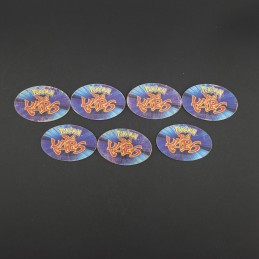 Pokémon Be Kaps Lot von 4 gebrauchten Pogs (Loose).