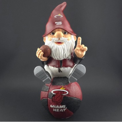 NBA Miami Heat Garden Gnome on Team Logo Gebrauchte Figur (Loose)
