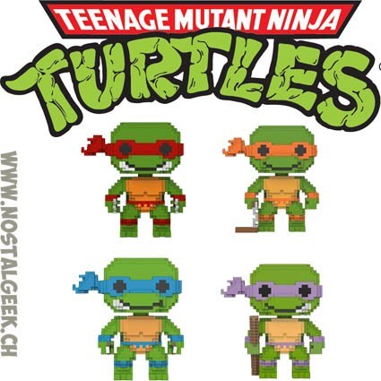 Funko Pop Teenage Mutant Ninja Turtles 8-bit Bundle 4 Vinyl Figures